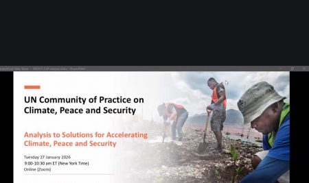 CATIE comparte aprendizajes del proyecto PARES en la comunidad de práctica de Naciones Unidas sobre clima, paz y seguridad